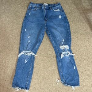 Distressed Abercrombie and Fitch Jeans size 6